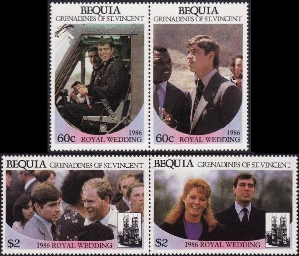 1986 Royal Wedding 1st Issue Stamps 1986 Royal Wedding 1st Issue Stamps